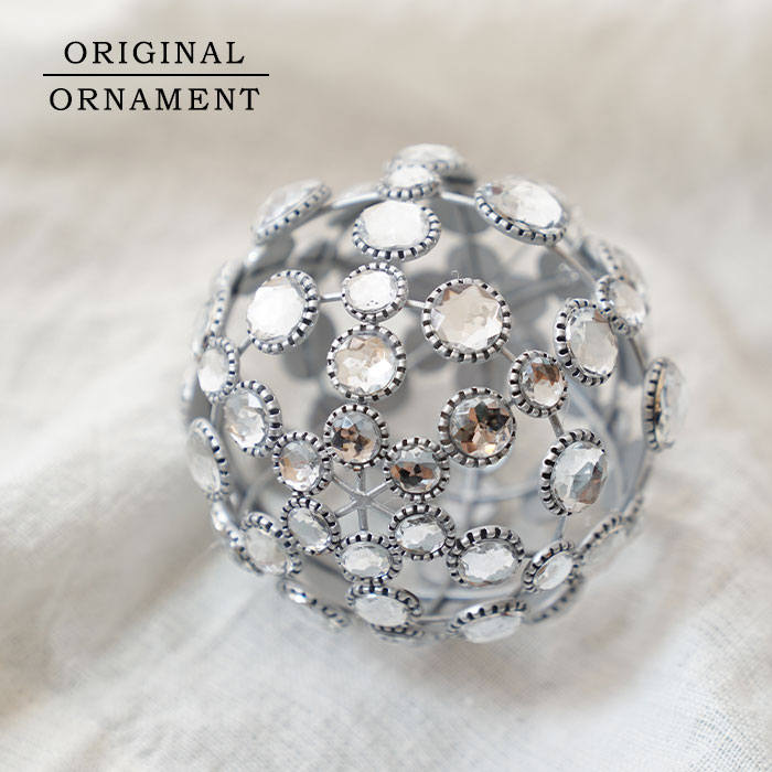 クリスマスツリー オーナメント クラシカルミラーボール 9cm _[880032]