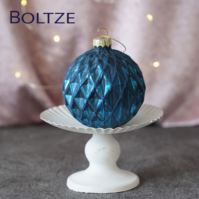 【セール】Koestel ornament クリスマス装飾 ガラスボールB Web Store限定】シルバーツリーガラスボールオーナメント φ10cm