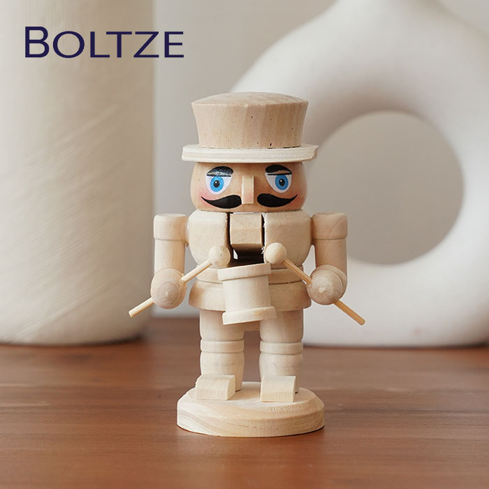クリスマスツリー オーナメント ドイツ BOLTZE(ボルツ) くるみ割り人形 ナッツクラッカー フィギュア ピオトル オブジェ 1個入 [2] 12.5cm 音楽隊 _[190012-2]  s60