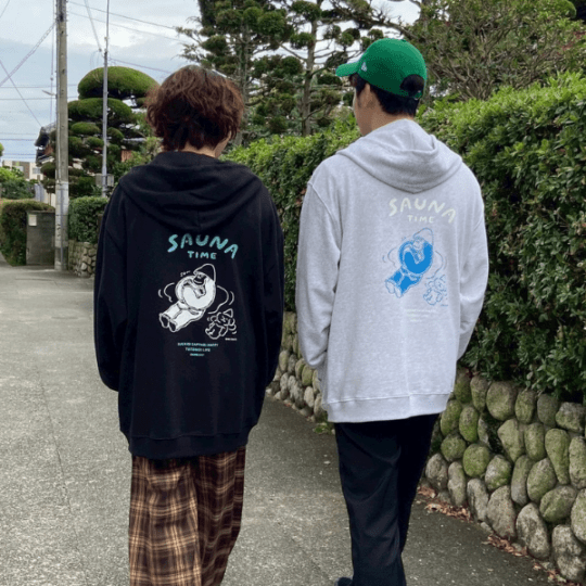 ごリラックスととのい隊ジップパーカー