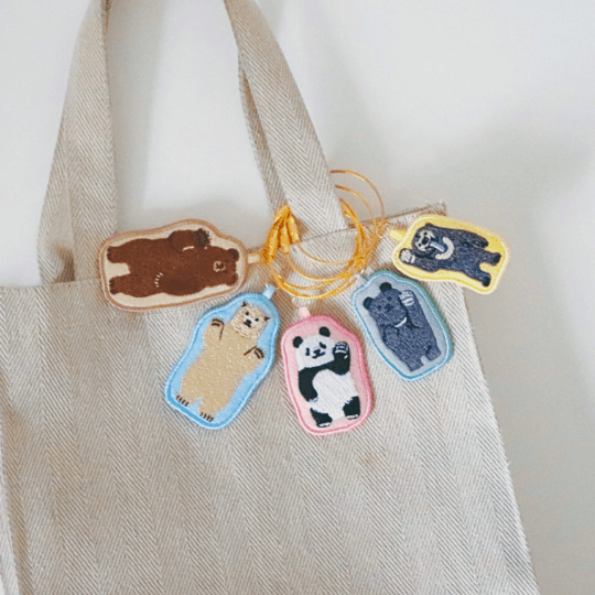 kumagoto　刺繍キーホルダー