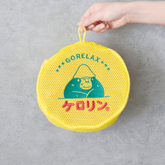 ごリラックス×ケロリン 湯桶風洗えるポーチ