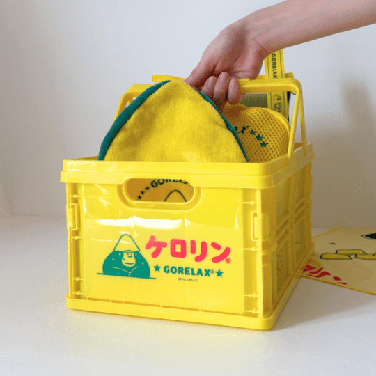 ごリラックス×ケロリン パタっとまもるさんのカゴ