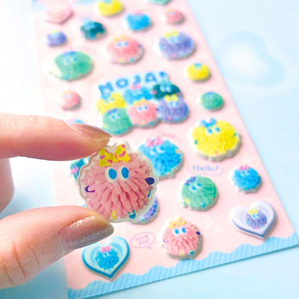 Moja! ツヤぷくシール