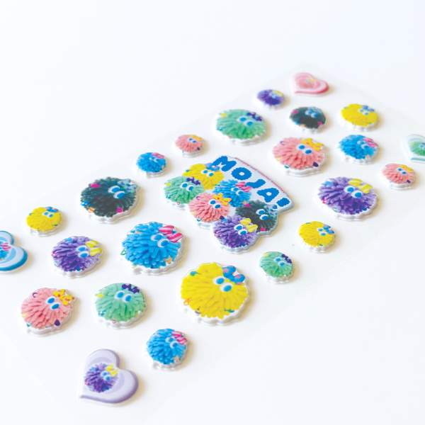 Moja! ツヤぷくシール