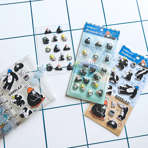 ごリラックス ツヤぷくシール