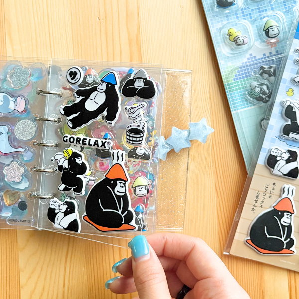 ごリラックス ツヤぷくシール