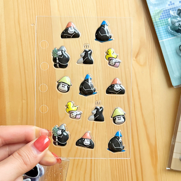 ごリラックス ぷくdecoシール