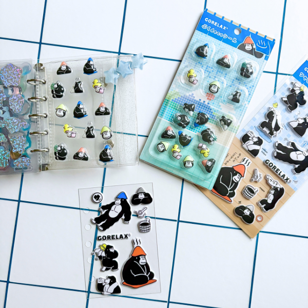 ごリラックス ぷくdecoシール