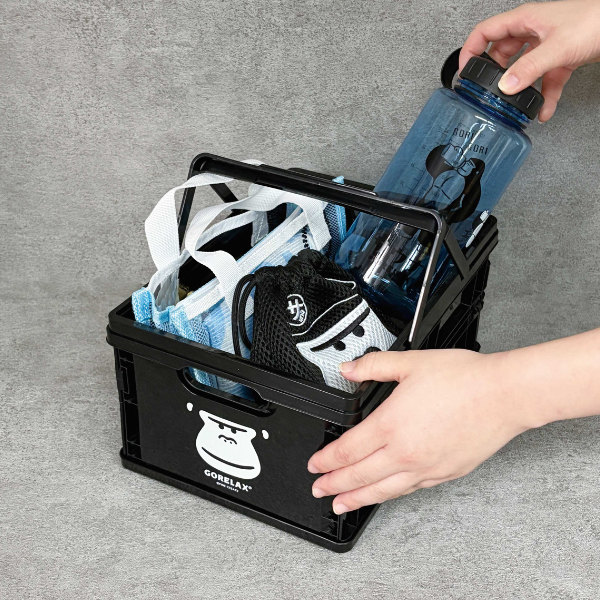 ごリラックス パタっとまもるさんのカゴ