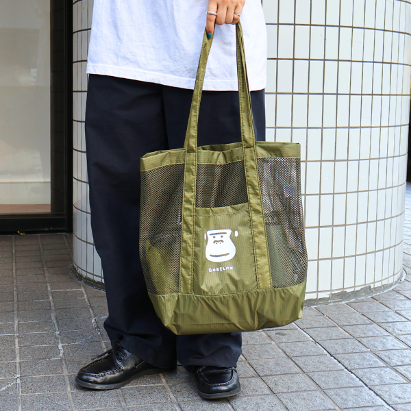 ごリラックス まもるさん宿るメッシュバッグ