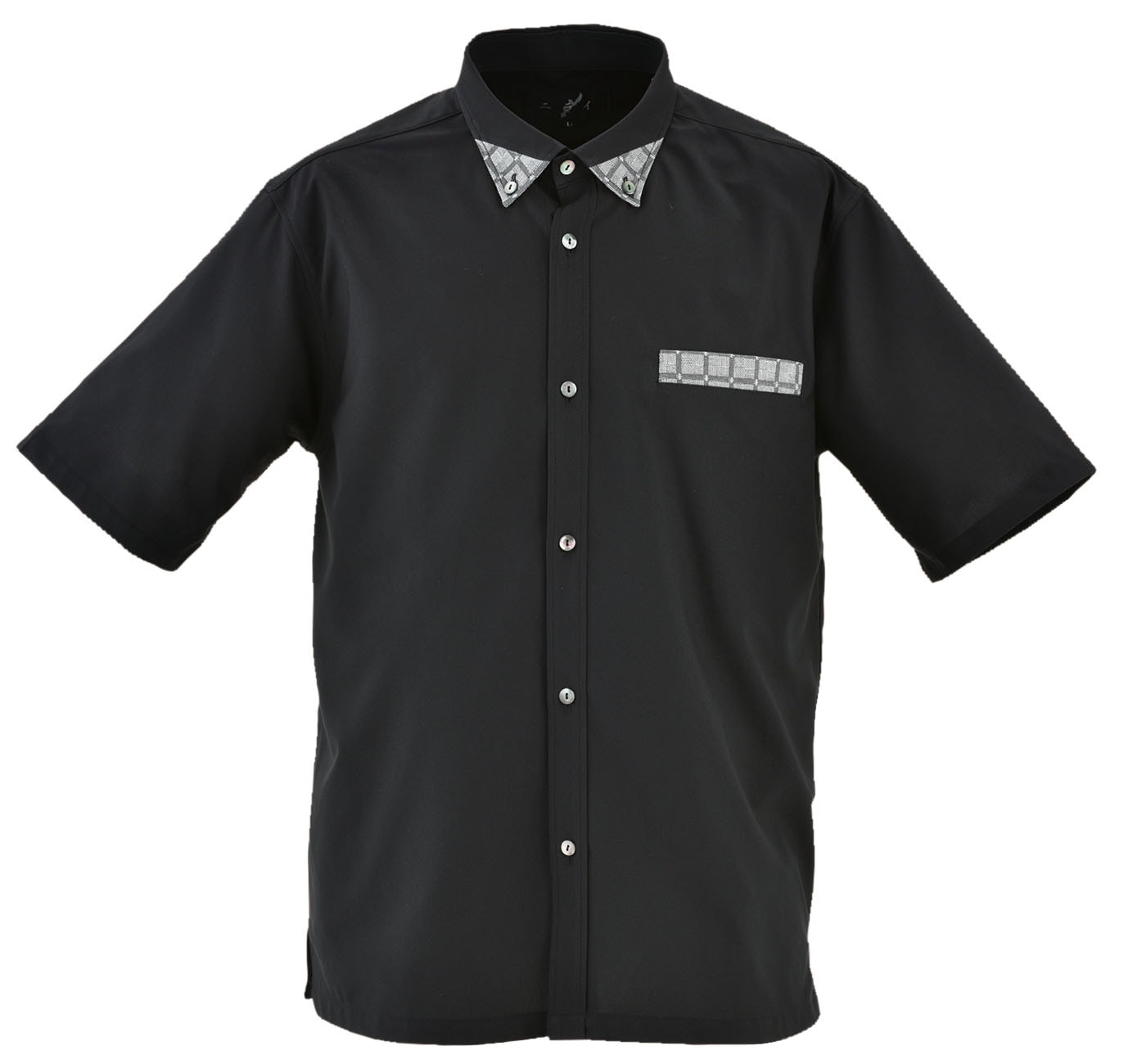 8803 メンズ 喪服 <やしらみ織> 半袖 ボタンダウン