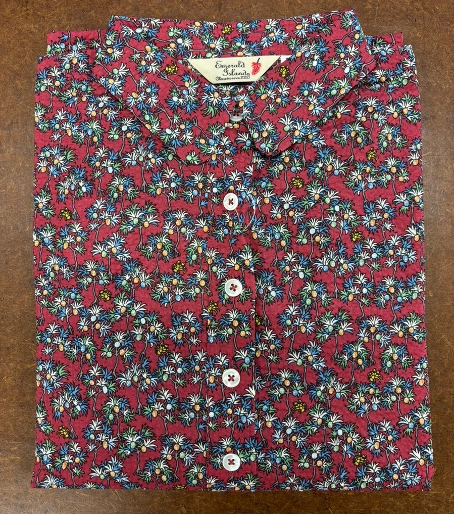 【再入荷】EM11503W　レディース　＜アダン柄＞　ワンピース
