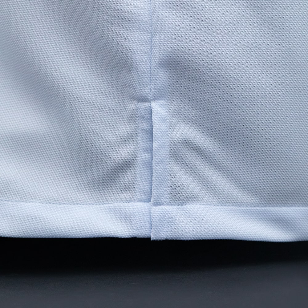 T1901　メンズ　＜七宝紋様柄使い＞　ボタンダウン　長袖