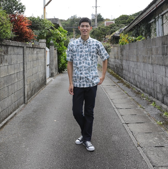 OK1841　メンズ　＜森の仲間たち＞　ボタンダウン