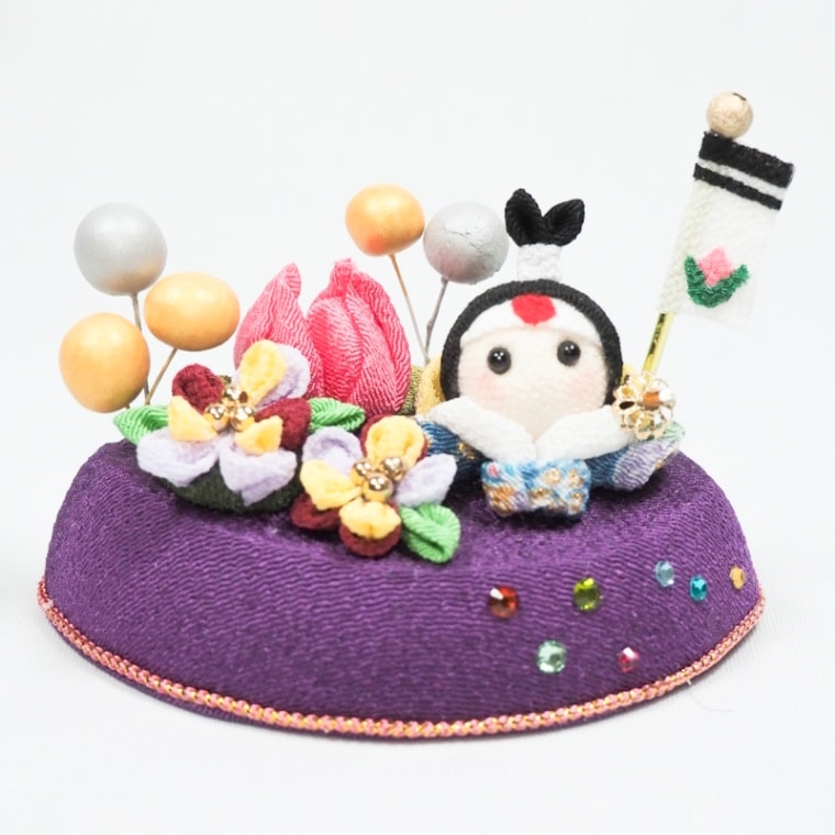 ちりめん細工（もも太郎）ケース付き by 手まり |「障がい者福祉」を