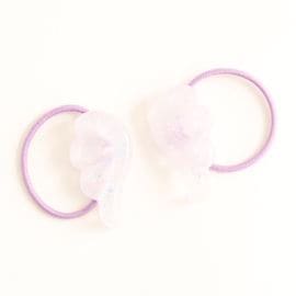 レジン ハートのヘアゴム by ナナイロリボン |「障がい者福祉」を買物