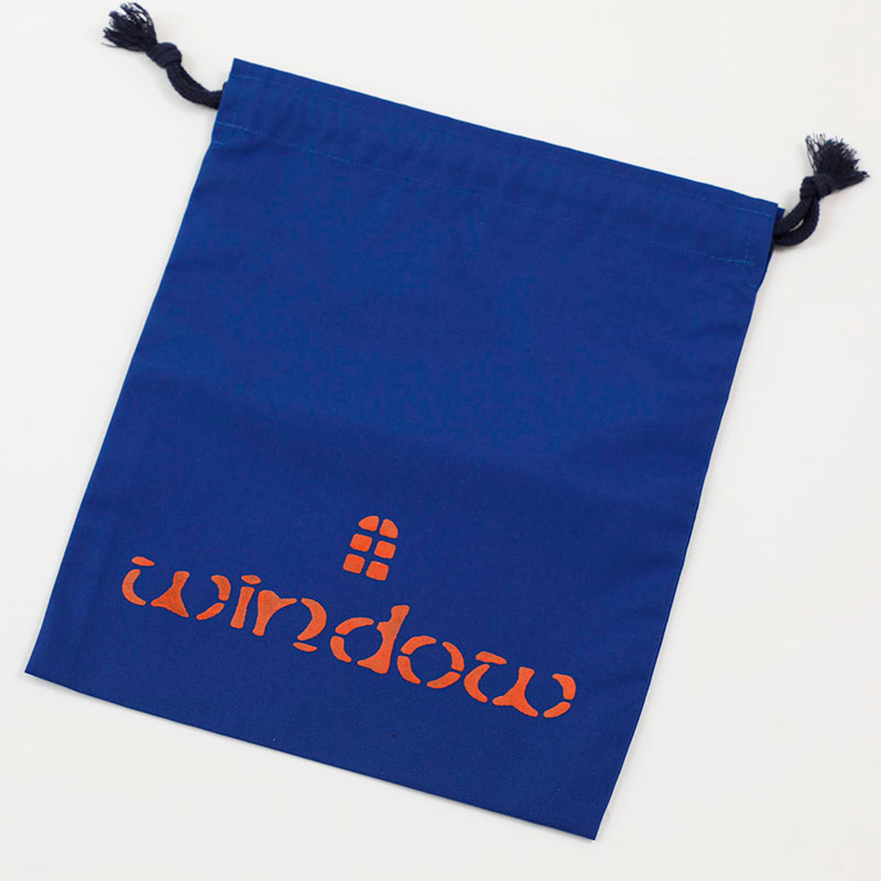 型染め 袋（中）青：すみれ by NPO法人 ウィンドウ |「障がい者福祉