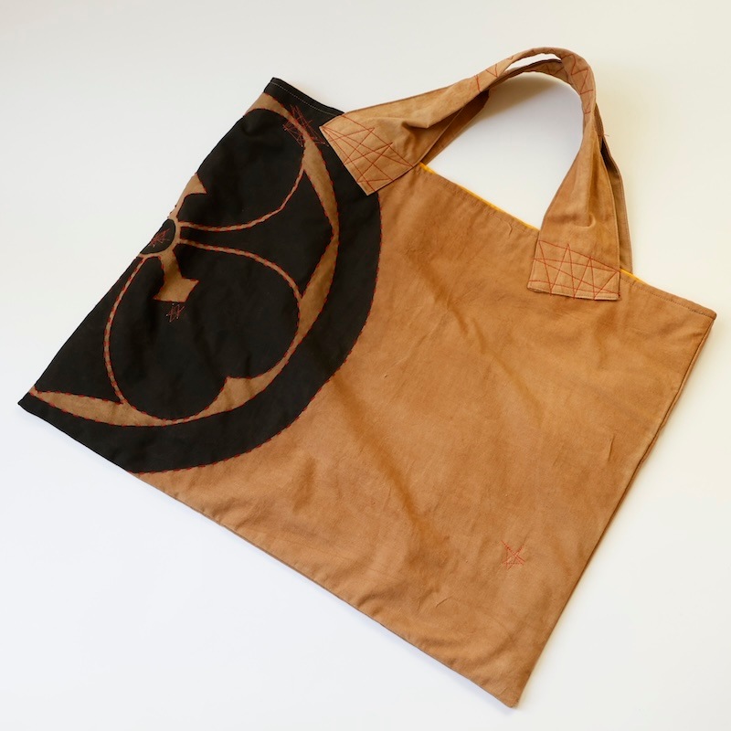 幟旗(のぼりばた）柿渋染めバッグ by collect 34 |「障がい者福祉」を