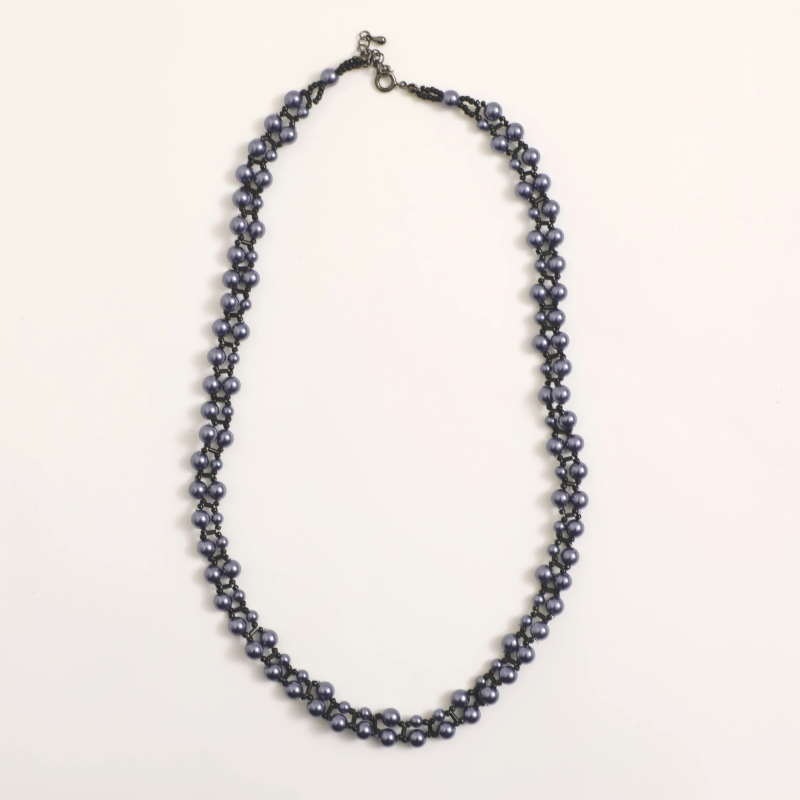 ブラックパール ビーズネックレス By あとりえ花しょうぶ 障がい者福祉 を買物で応援する通販サイト Pippo Npo法人pippo