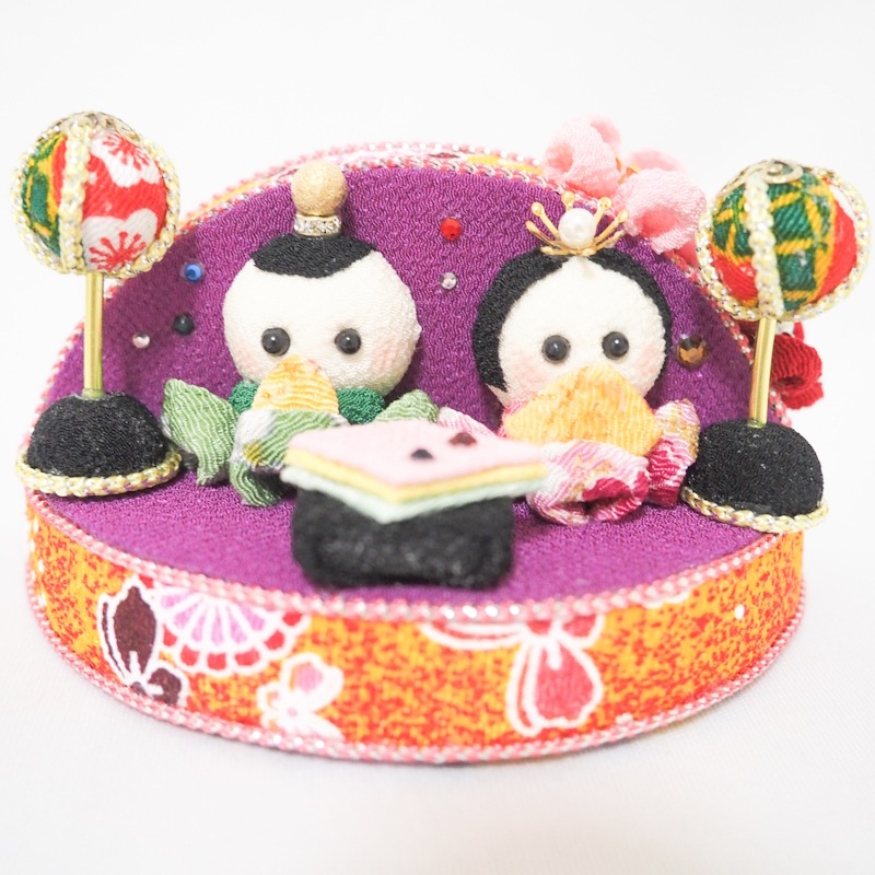 ちりめん細工（ひな人形）ケース付き by 手まり |「障がい者福祉」を