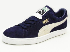 PUMA �ס��� SUEDE CLASSIC + ���������� ���饷�å� �ץ饹 peacoat/white �ԡ�������/�ۥ磻�� 356568-51