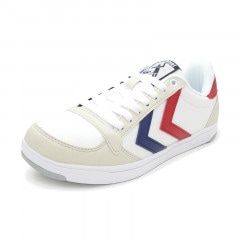 スニーカー ヒュンメル hummel スタディールライトキャンバス ホワイト/レッド/ブルー HM210901-9403 レディース シューズ 靴 20AW|HUMMEL