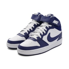 スニーカー ナイキ NIKE コートバーロウMID2GS ホワイト/ブルーボイド 白 CD7782-107 レディース シューズ 靴 23SP