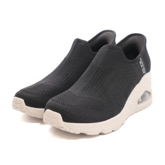 スニーカー スケッチャーズ SKECHERS UNOウェッジキッキンニット ブラック 177523-BLK レディース シューズ 靴 25FW|SKECHERS