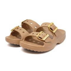 サンダル クロックス crocs サタデーメタリックバックルサンダルW ブラウン 213316-2EY レディース シューズ 靴 26SS