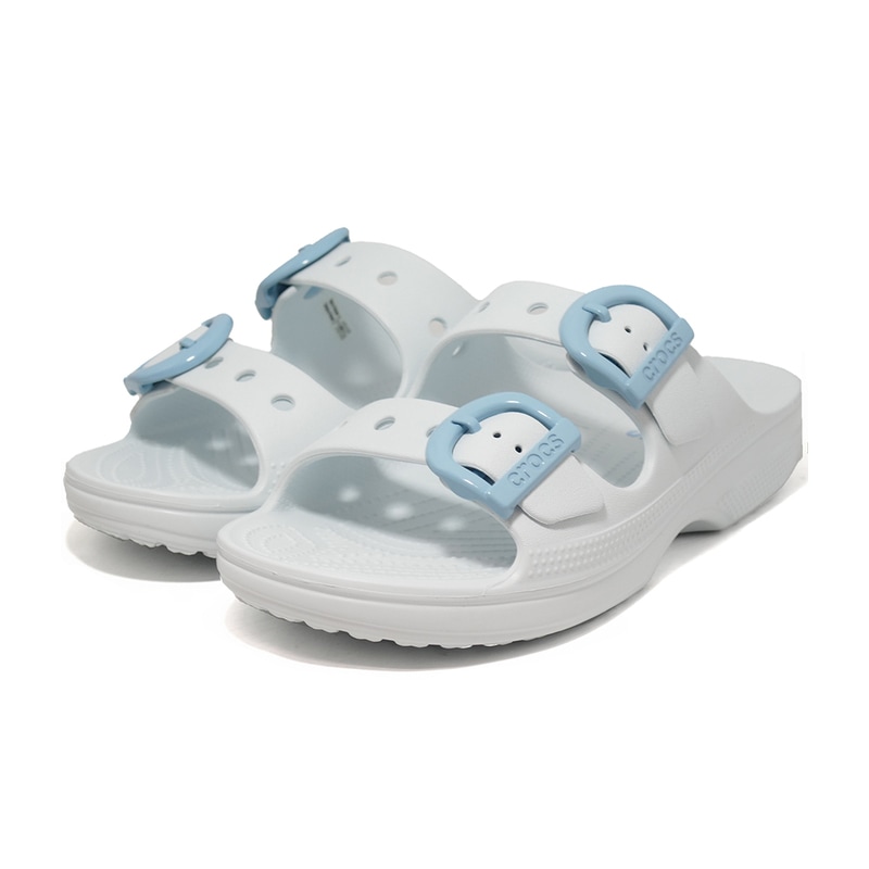 サンダル クロックス crocs サタデーエナメルバックルサンダルW ブルー