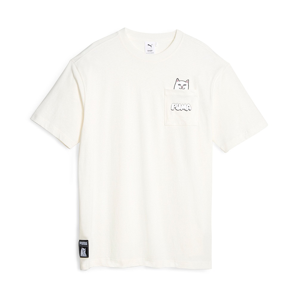 リップンディップ Tシャツ 半袖 ポケT RIPNDIP ホワイト 白 M