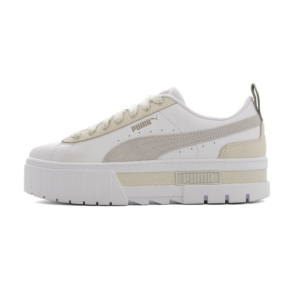 国内発送☆ 厚底★ PUMA メイズ RAMA ホワイト/グレー スニーカー プーマ PUMA メイズPRMウィメンズ ホワイト/グレー