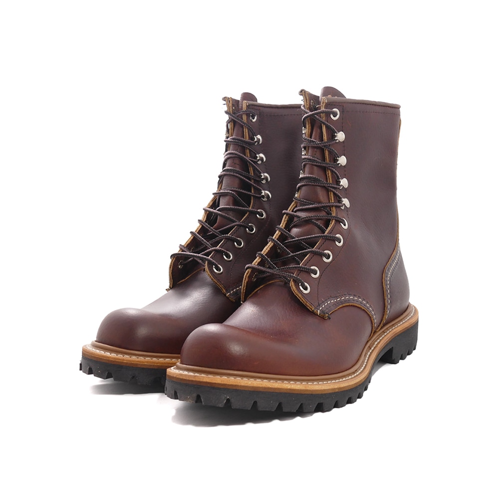 ブーツ レッドウイング RED WING 8インチロガー ブラウン 茶