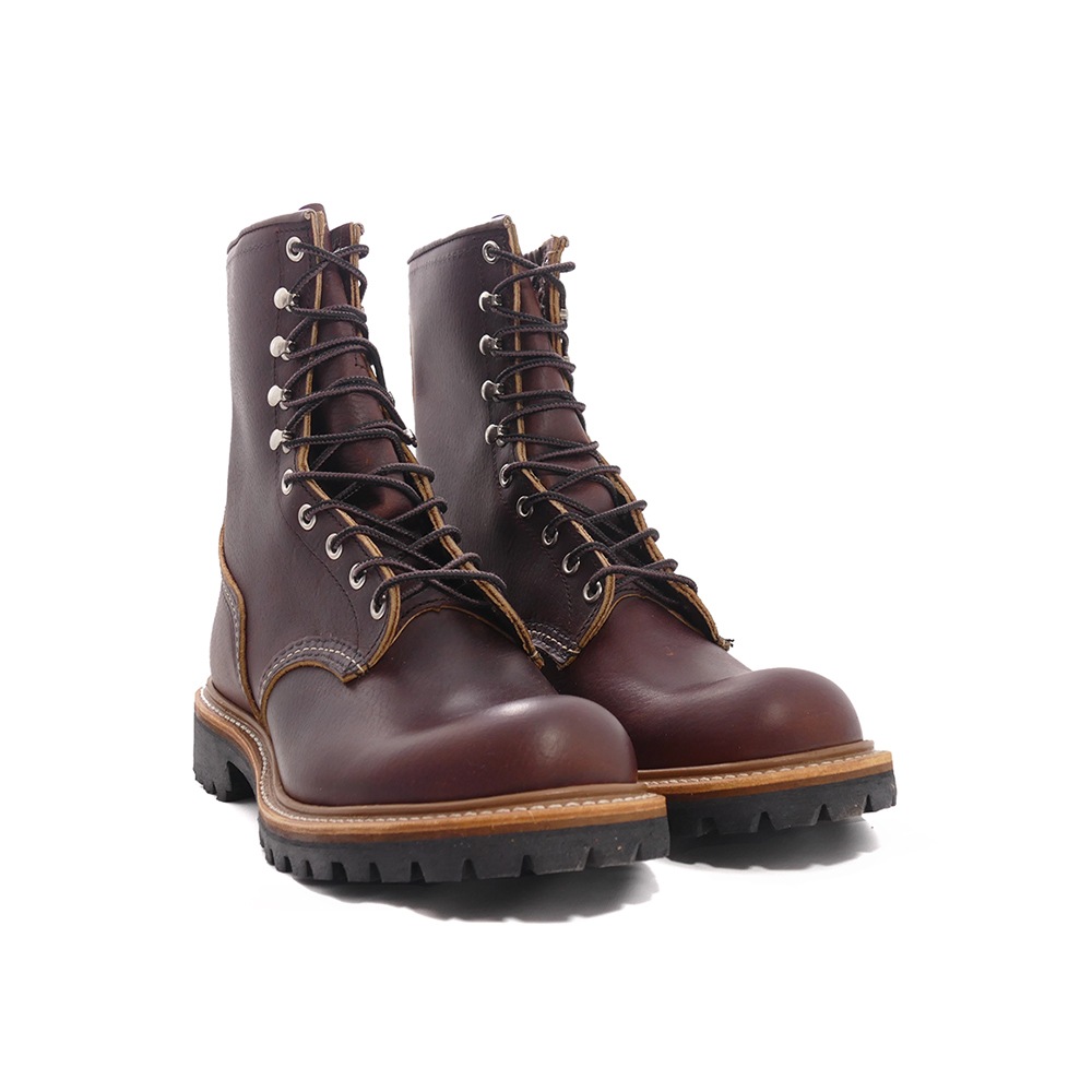 ブーツ レッドウイング RED WING 8インチロガー ブラウン 茶 4585