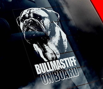 Bullmastiff Car Window Sticker��PMS00100��