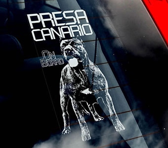 Presa Canario Car Window Sticker��PMS00101��
