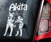 Japanese AkitaWindow StickerPMS00103