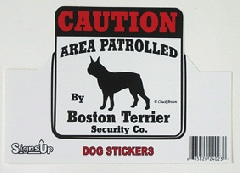 CAUTION��Boston��Terrier ��PMS00006��