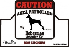CAUTIONDobermanPMS00053