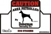 CAUTION　Doberman　【PMS00053】|ドーベルマン|ステッカー