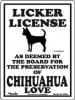 LICKER LICENSE CHIHUAHUAPMP00042