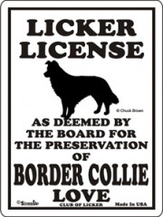 LICKER LICENSEBORDER COLLIEPMP00044