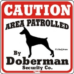 CAUTION��Doberman����PMP000033��