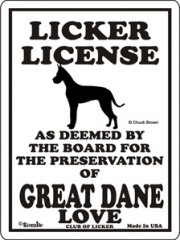 LICKER LICENSE��GREAT DANE����PMP00047��