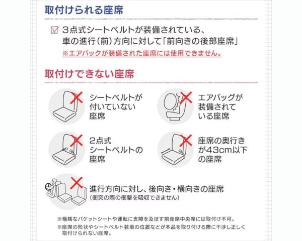 アイリスプラザ チャイルドシート 新生児～4才頃 シートベルト取付