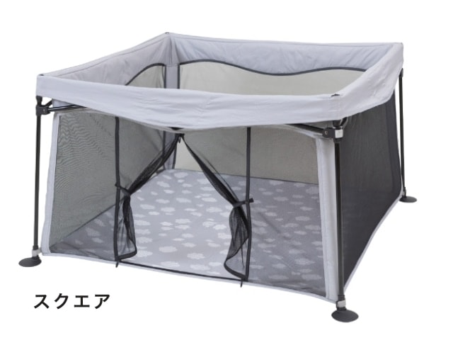 折りたたみ サークル 洗えてたためる ポータブル ベビーサークル スクエア 日本育児