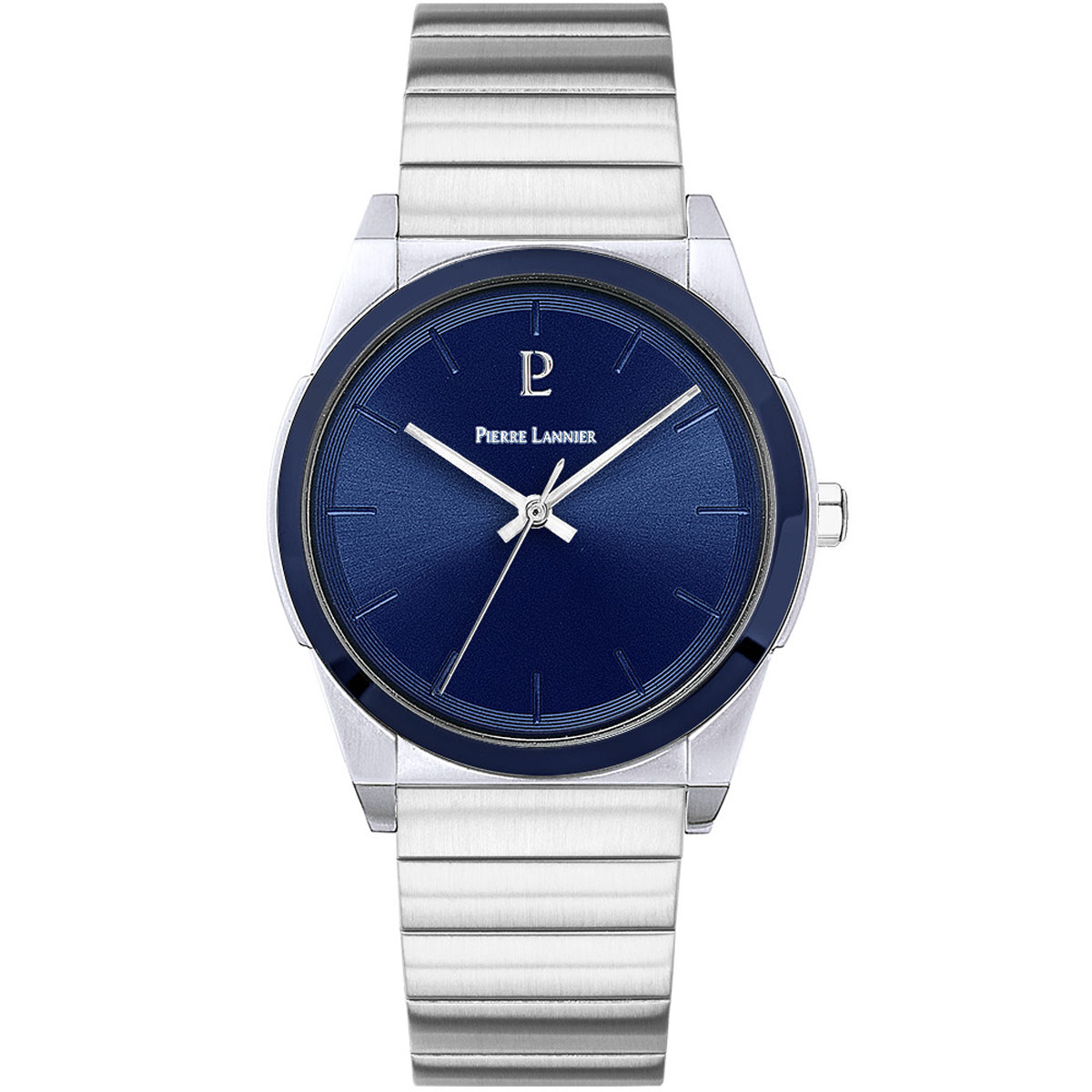 PIERRE LANNIER 時計 シルバー/ネイビー PIERRE LANNIER 時計 シルバー/ネイビー