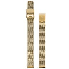 10mm 腕時計ベルト 替えベルト 交換用 金属ベルト メッシュベルト ゴールド プレスト付き