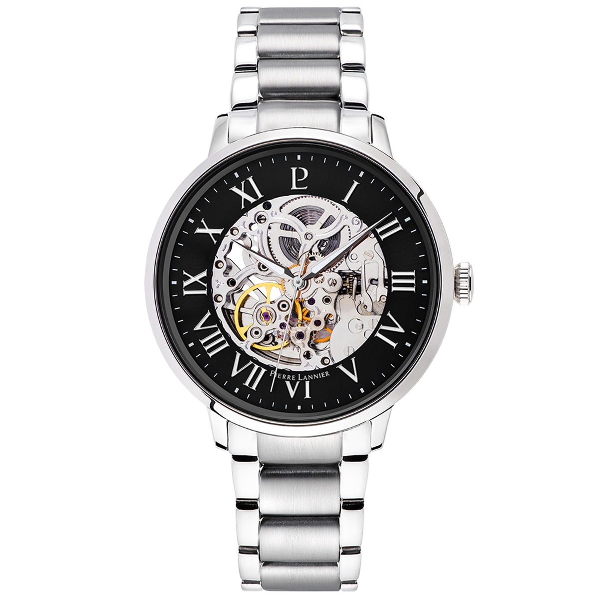 Automatic ��ư���� 42mm ��� �ӻ��� ������ȥ� ��°�٥�� �᥿�� ����С� �֥�å� ʸ���� 